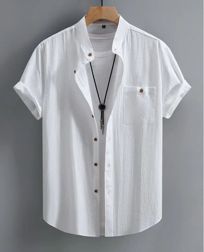 Men's Short-sleeved Shirt Comfort And Casual Fashion All-matching