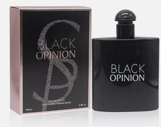 BLACK OPINION BY SECRET PLUS FOR WOMEN - 3.4 FL OZ / 100 ML - EAU DE PARFUM - NEW SEALED BOX