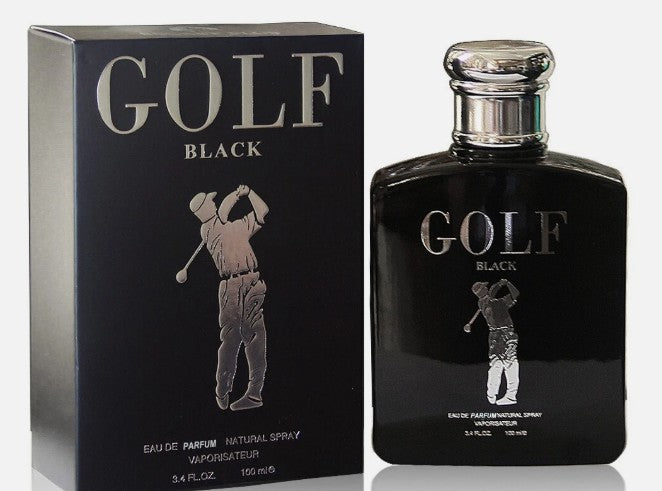 GOLF BLACK BY SECRET PLUS FOR MEN - 3.4 FL OZ / 100 ML - EAU DE PARFUM - NEW SEALED BOX