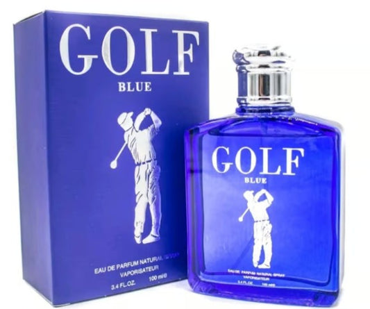 GOLF BLUE BY SECRET PLUS FOR MEN  - 3.4 FL OZ / 100 ML - EAU DE PARFUM - NEW SEALED BOX