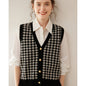 Cashmere Knitted Cardigan Sleeveless Vest Coat