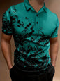 Men's Print Breathable Fashion Polo Shirt Top