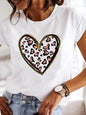 Simplicity Love Lettered Casual Cartoon Fashionable