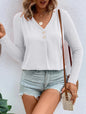 Women's Fashion Long Sleeve Button Top