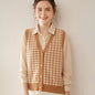 Cashmere Knitted Cardigan Sleeveless Vest Coat