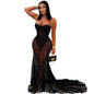 Fashion Women's Wear Sexy Sling Lace See-through Dress
