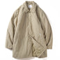 Retro Lapels Men's Mid-length Thermal Quilted Trench Coat