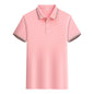 Men's And Women's Cotton Lace Lapel Summer Polo Shirt