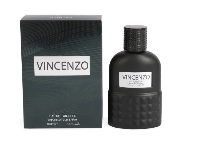 VINCENZO SPRAY COLOGNE EAU DE TOILETTE FOR MEN - 100ML/3.4 FL.OZ NEW SEALED BOX