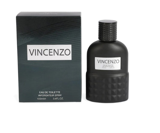 VINCENZO SPRAY COLOGNE EAU DE TOILETTE FOR MEN - 100ML/3.4 FL.OZ NEW SEALED BOX