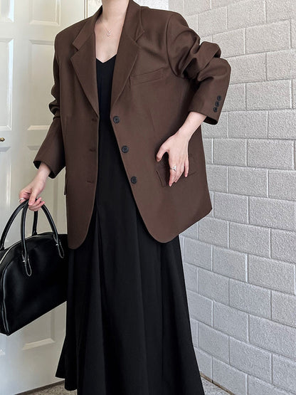 Korean Casual Long Sleeve Suit Coat Women