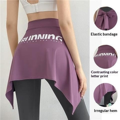 Yoga Cover Skirt Slim One-piece Hip Cover Anti-exposure
