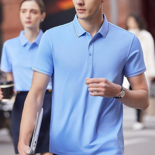 Men And Women Lapel Polo Shirt Overalls