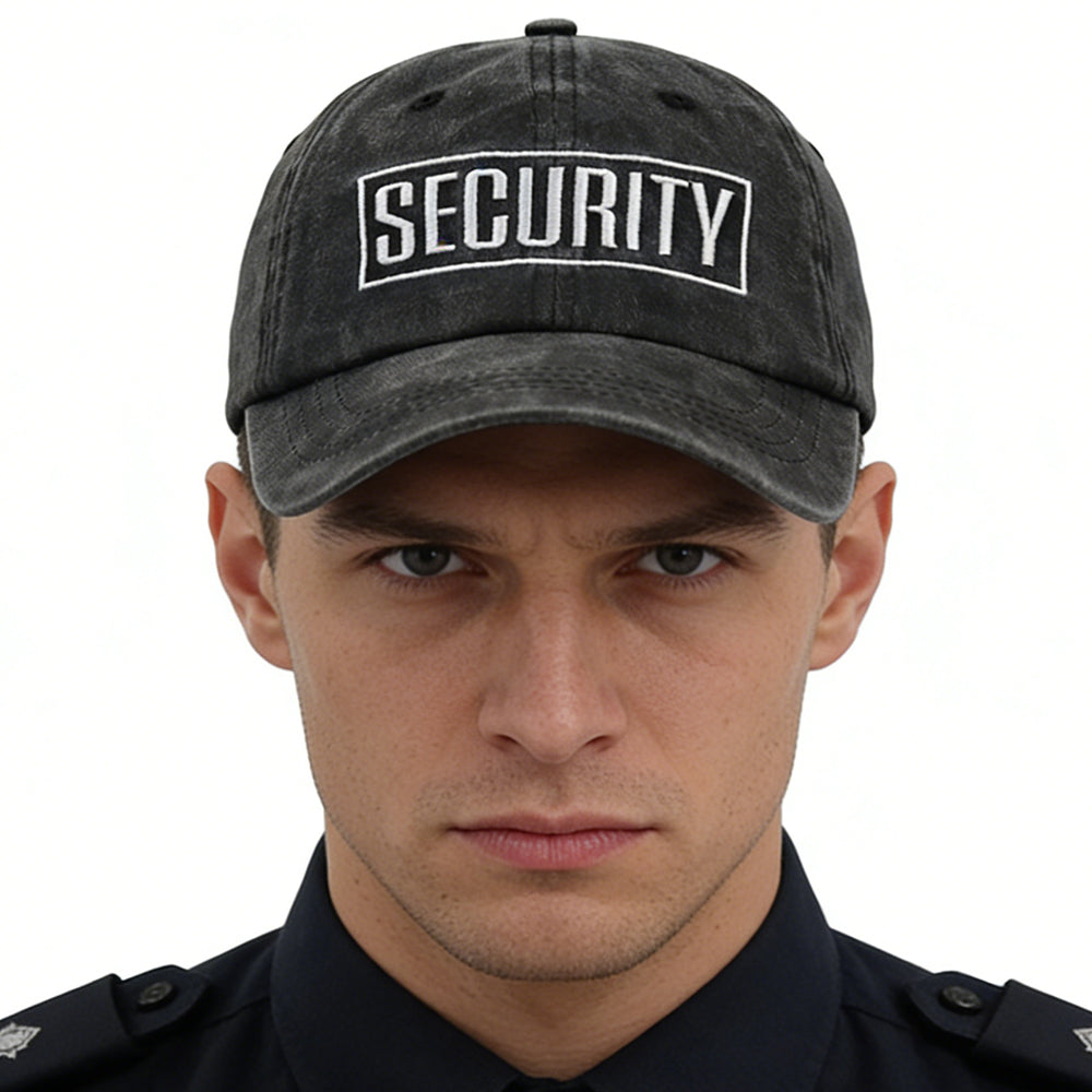 2pcs Security Hats For Men Women Security Accessories Baseball Cap