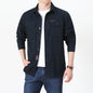 Four Seasons Long Sleeve Shirt Men's Thin Casual Plus Size
