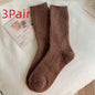 Autumn And Winter Solid Color Wool Socks