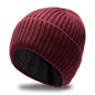 Fleece-lined Thickened Warm Winter Men's Knitted Hat