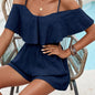 Elegant Solid Color Off-the-shoulder Jumpsuit
