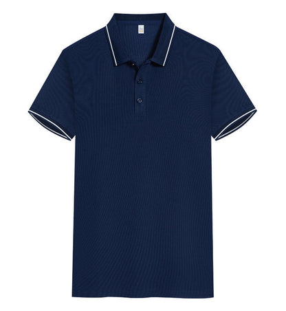 Polo Shirt Short Sleeve Lapel Printing Overalls