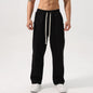 Solid Color Casual Straight-leg Men's Sports Trousers