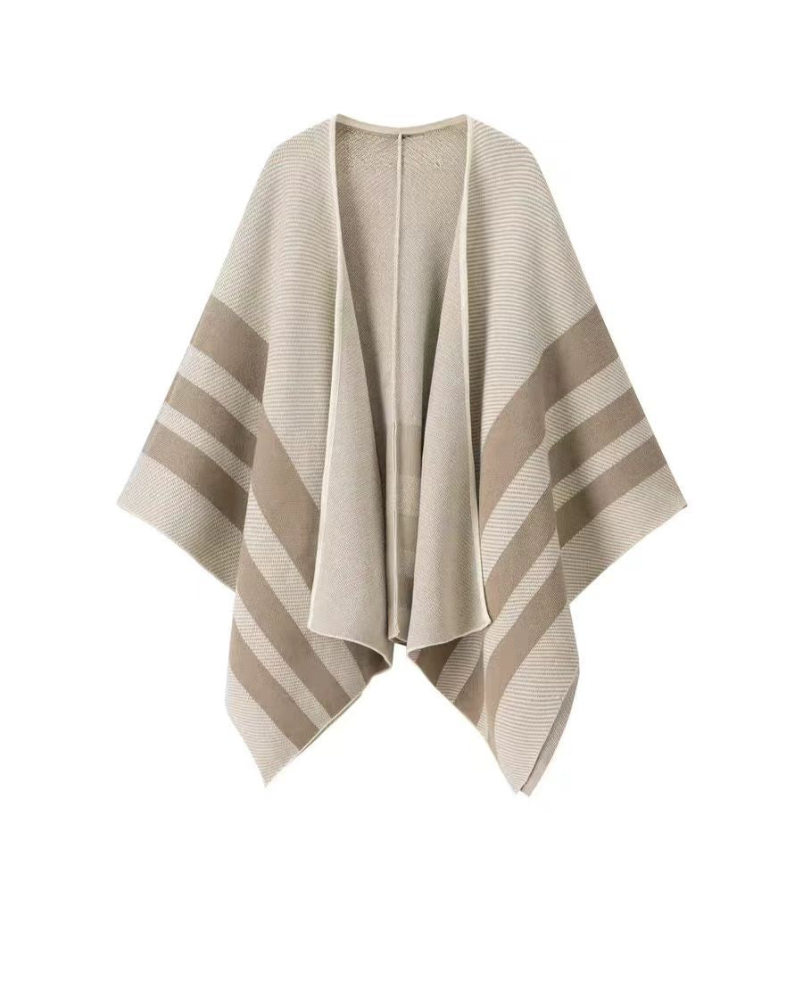 Retro-style Cloak Maillard Outerwear Cape