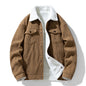 Retro Fashion Brand Fleece-lined Warm Lapel Cotton-padded Coat