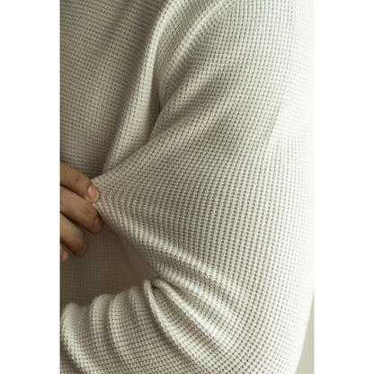 Men's Winter And Autumn Casual V-neck Long Sleeve Sweater Henley Shirt Top