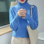 Women's High-neck Loose Slim-fit Lapel Wool Sweater Base Layer