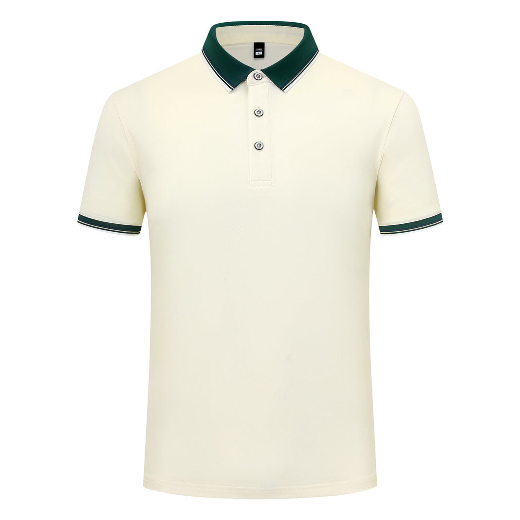 185g Elastic Fiber Di Skin Cotton Polo Shirt Color Matching