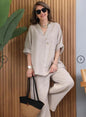 European And American Women's Clothing Casual Top Pants