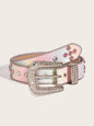 Fashion Personality Female Sequins Color Belt
