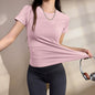 Slim Fit Thin Yoga Wear Short Sleeve Women's Quick-drying Running
