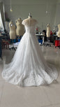 Off-shoulder Light Wedding Dress Bridal Main Yarn Lace Wedding Veil Small Trailing