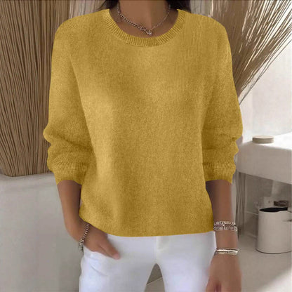 Women's Solid Color Long Sleeve Sweater