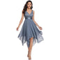 Women's Lace Chiffon Cocktail Ball Gown