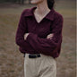 Collar French Retro Twist Sweater Women