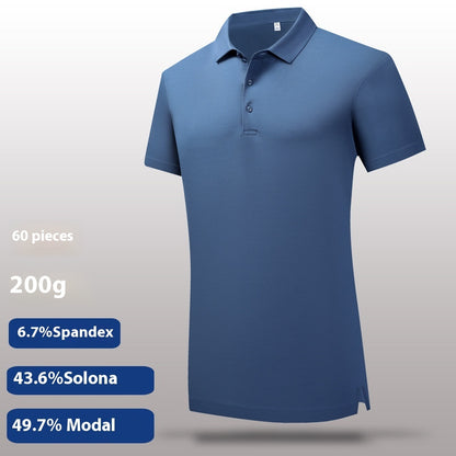 60 Lanjing Modal Lapel Polo Shirt