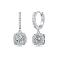 Dream Search - Earrings Set With 0.5-carat Top-quality Moissanite S925, Silver And Platinum-plated Stud Earrings, A Fashionable And Trendy Accessory That Can Be Tested With A Diamond Pen
