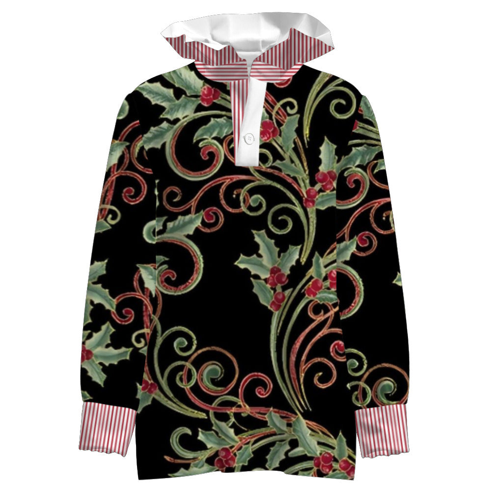 3D Printed Loose Temperament Commuter Long-sleeved Shirt