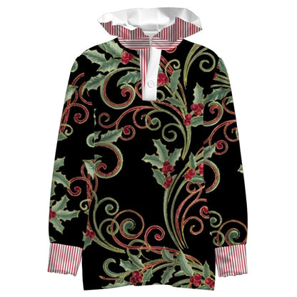 3D Printed Loose Temperament Commuter Long-sleeved Shirt