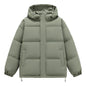 Down Cotton-padded Jacket Men's Loose And Warm Hooded Bread Coat