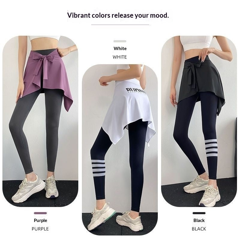 Yoga Cover Skirt Slim One-piece Hip Cover Anti-exposure