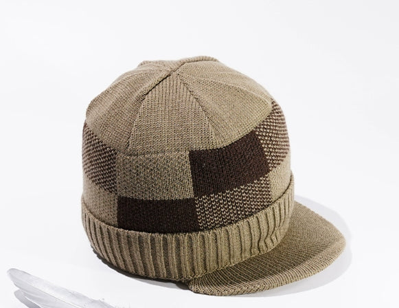 Middle-aged And Elderly Knitted Dad Grandpa Ear Protection Hat