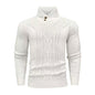 Stand Collar Classic Twisted Pullover Sweater