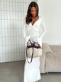 V-neck Elegant Ins Ruffle Sleeve Long Sleeve Summer Dress