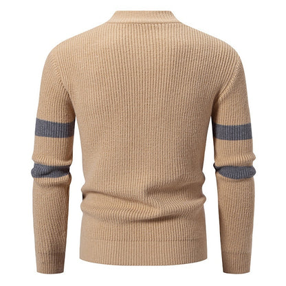 Men's Half-high Collar Colored Pullover Sweater