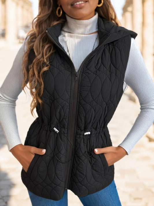 A Solid-colored Vest For Ladies