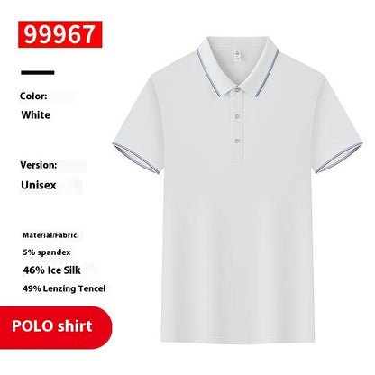 Men And Women Lapel Polo Shirt Overalls