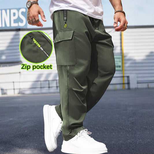Breathable Cargo Pants Retro Workwear