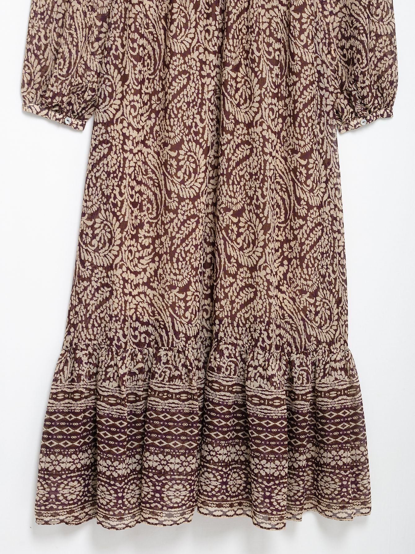 Women's Fashion French Retro Printing Dress